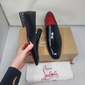 Christian Louboutin MENS Black Dandy Atlas Patent Loafer